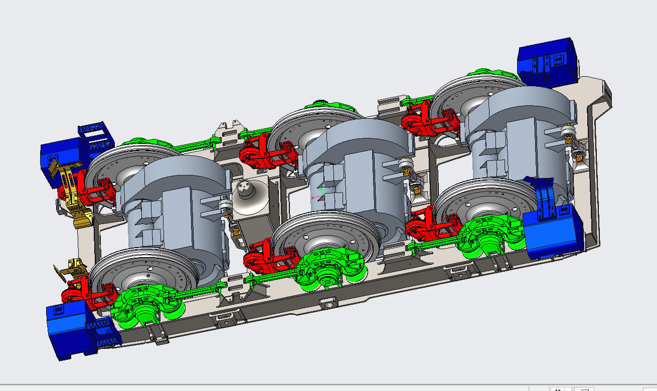 HXD3电力机车转向架SW模型